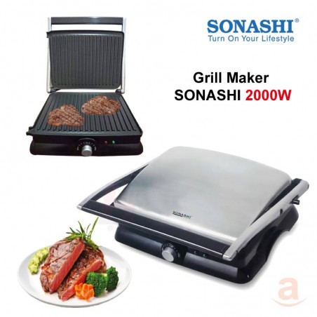 Sonashi Grill & Sandwich Maker 2000W