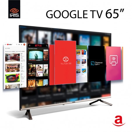 IRIS Téléviseur 65’’- 65G5010 UHD GOOGLE TV  – Garantie 2 Ans