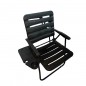 Chaise De Plage Pliable Avec Porte Gobelet NOIR