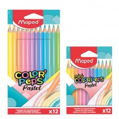 CRAYONS DE COULEUR PASTEL COLOR'PEPS "MAPED"