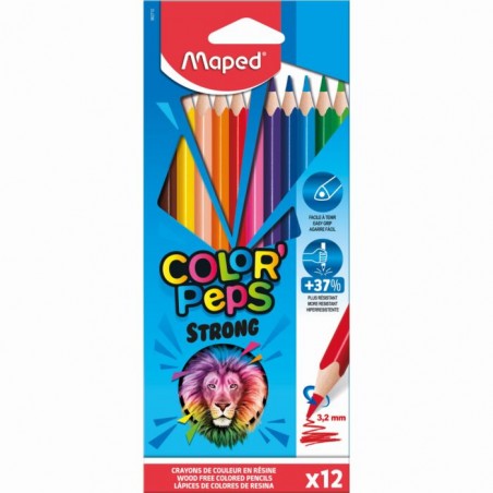 CRAYONS DE COULEUR COLORPEPS STRONG "MAPED"