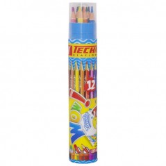 Crayons de couleurs wow crea effaçable boite de 12 PCS "TECHNO" REF: 6926