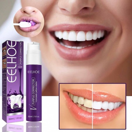 Dentifrice violet anti-pigmentation Jaune