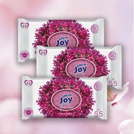 Pack de 3 paquets de lingettes JOY