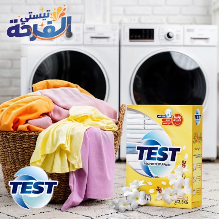 Poudre lave linge TEST etuit 2,5kg